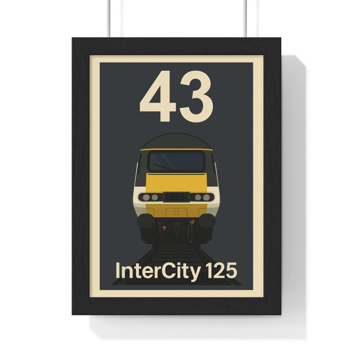 InterCity 125 HST Poster – Class 43 High-Speed Train Print, Railway Art
