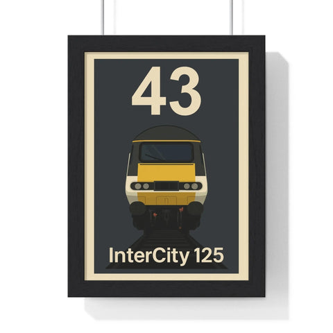 InterCity 125 HST Poster – Class 43 High-Speed Train Print, Railway Art