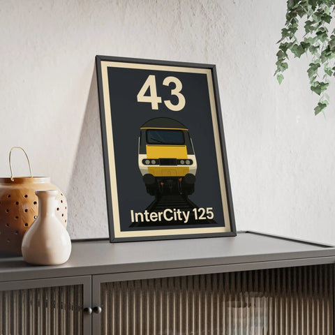 InterCity 125 HST Poster – Class 43 High-Speed Train Print, Railway Art