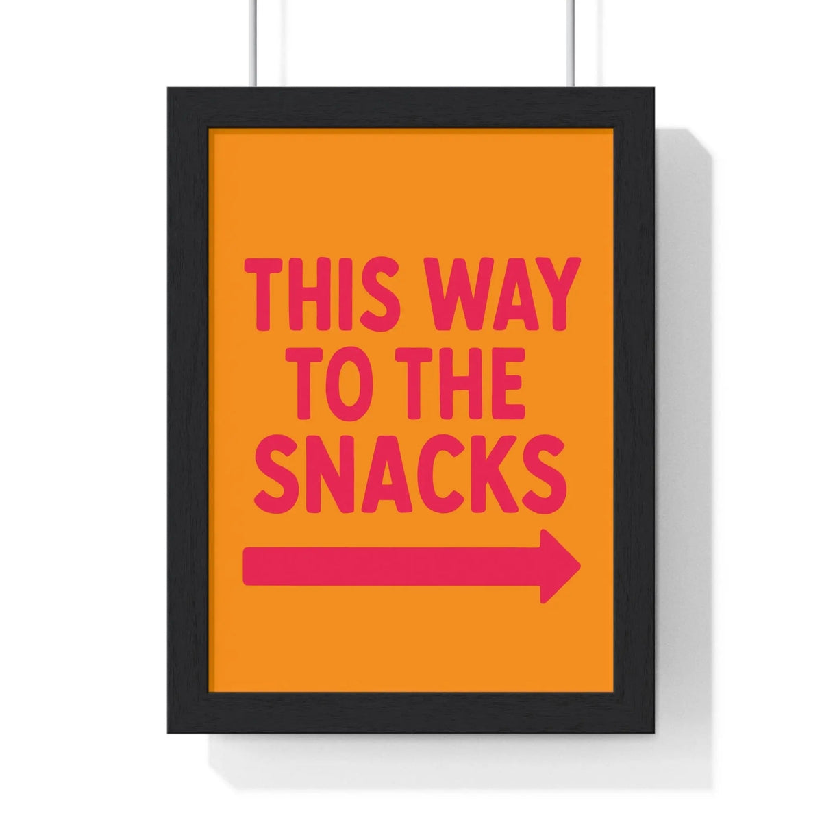 This Way to the Snacks Print