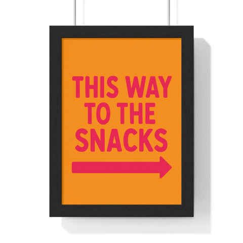 This Way to the Snacks Print