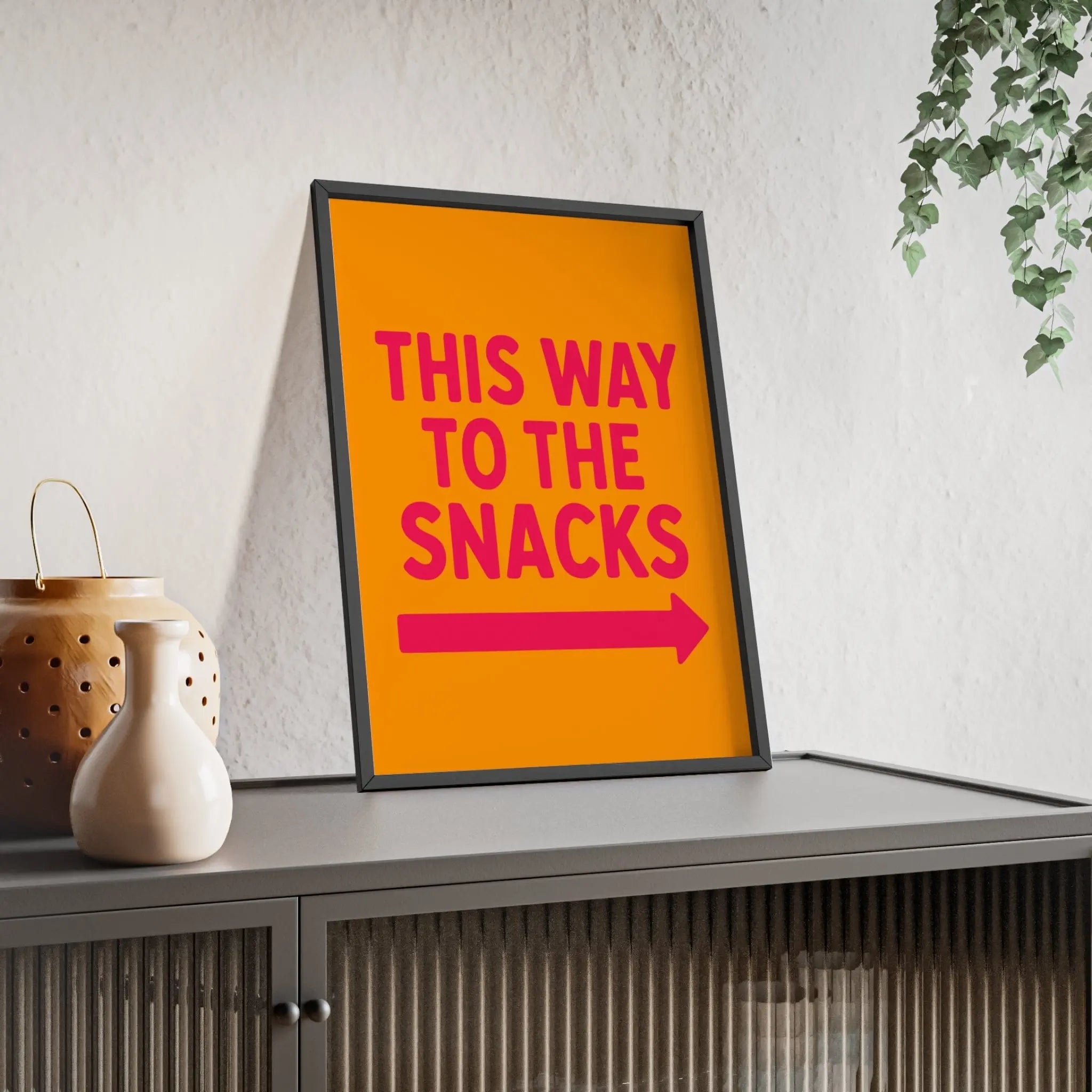 This Way to the Snacks Print