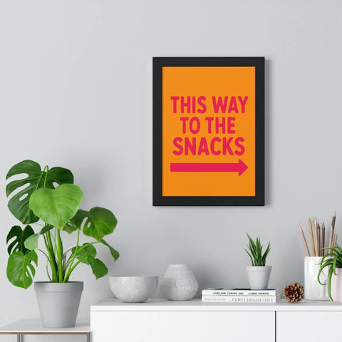 This Way to the Snacks Print