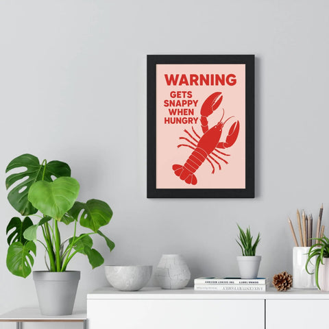 Funny Lobster Print – Snappy When Hungry Kitchen Art