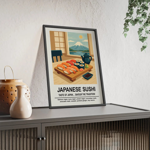 Japanese Sushi Kitchen Wall Art – Japanese Food Poster Print