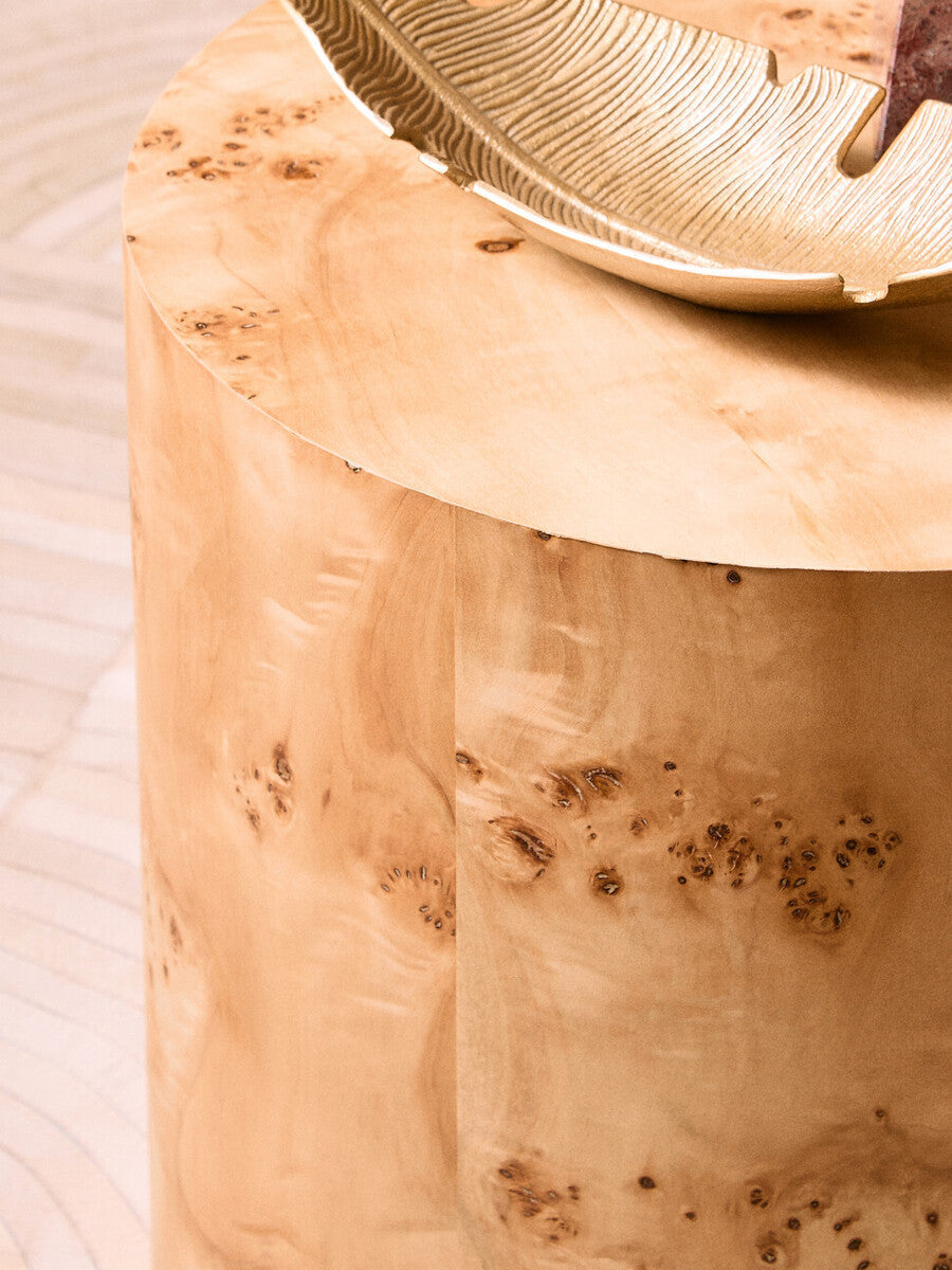 Prato Gold Finish Curved Leaf Dish