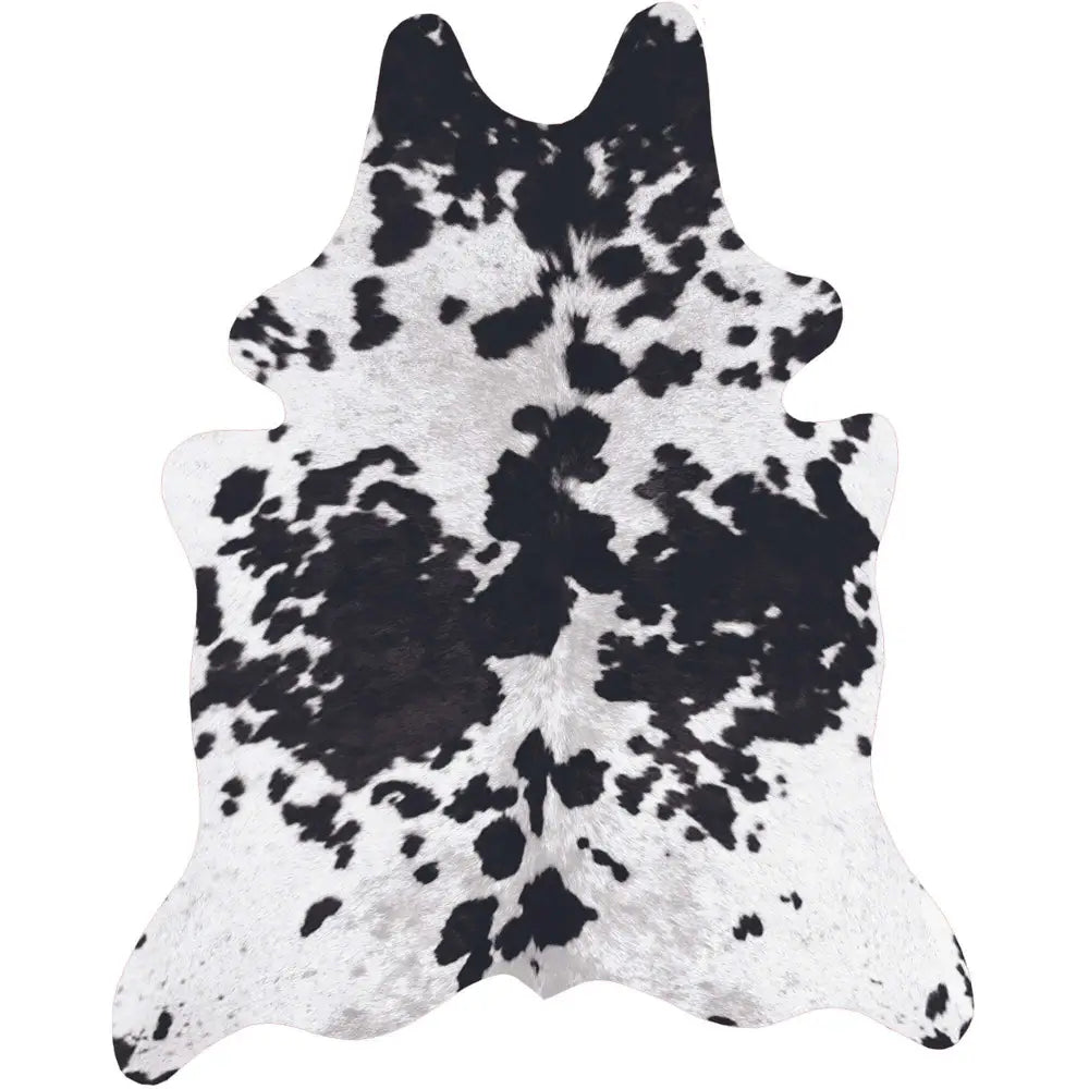 Premium Large Faux Hides Animal Print Rug - Black/White / 155X190 cm - Rugs
