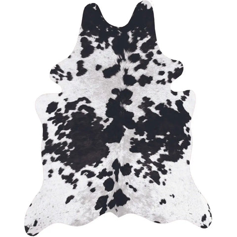 Premium Large Faux Hides Animal Print Rug - Black/White / 155X190 cm - Rugs