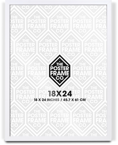 18x24 Inch Premium Poster Frame - White