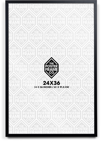 24x36 Inch Premium Poster Frame - Black