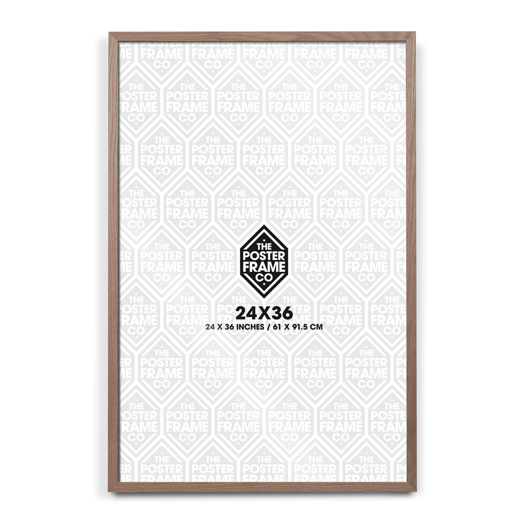 24x36 Inch Premium Poster Frame - Natural Oak