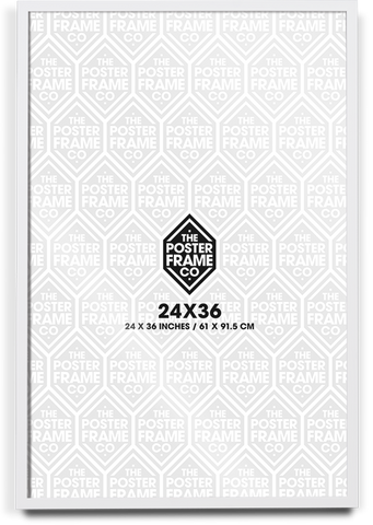 24x36 Inch Premium Poster Frame - White