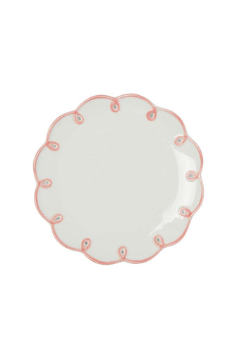 Pretty in Pink Scalloped Side Plates - Set of 4