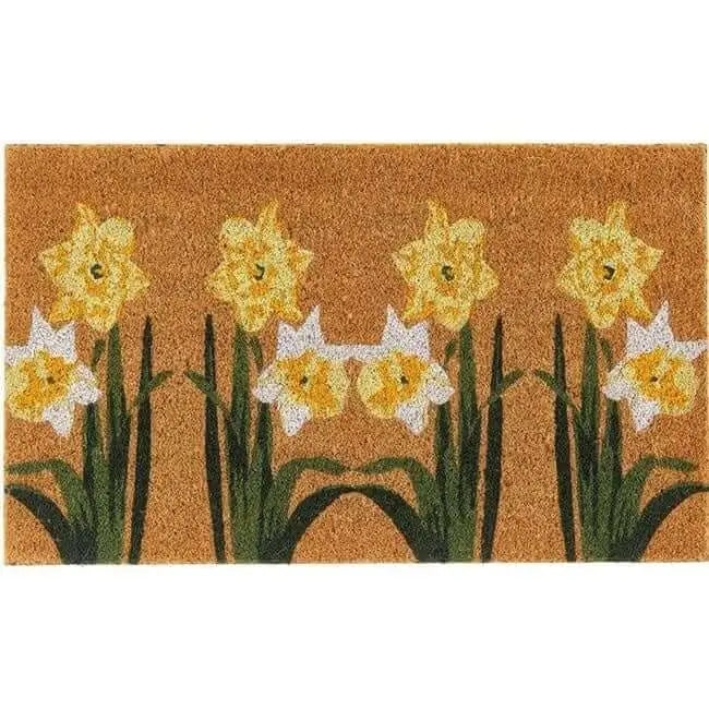 Printed Coir Doormats 45x75 cm - Daffodil - Doormat