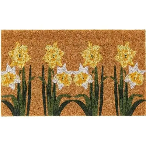 Printed Coir Doormats 45x75 cm - Daffodil - Doormat