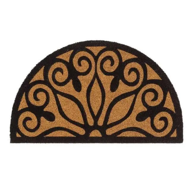 Printed Coir Doormats 45x75 cm - Scroll - Doormat
