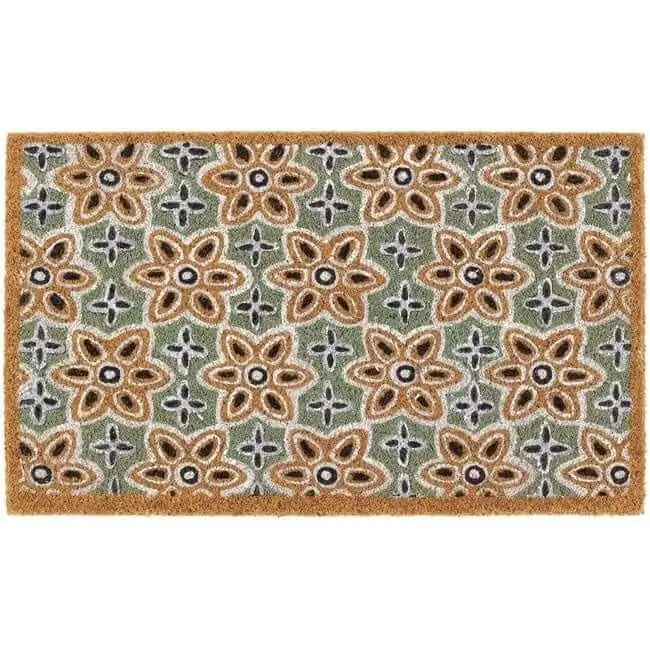 Printed Coir Doormats 45x75 cm - Woodblock - Doormat