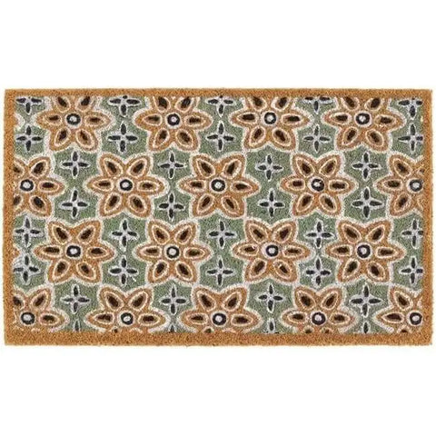 Printed Coir Doormats 45x75 cm - Woodblock - Doormat