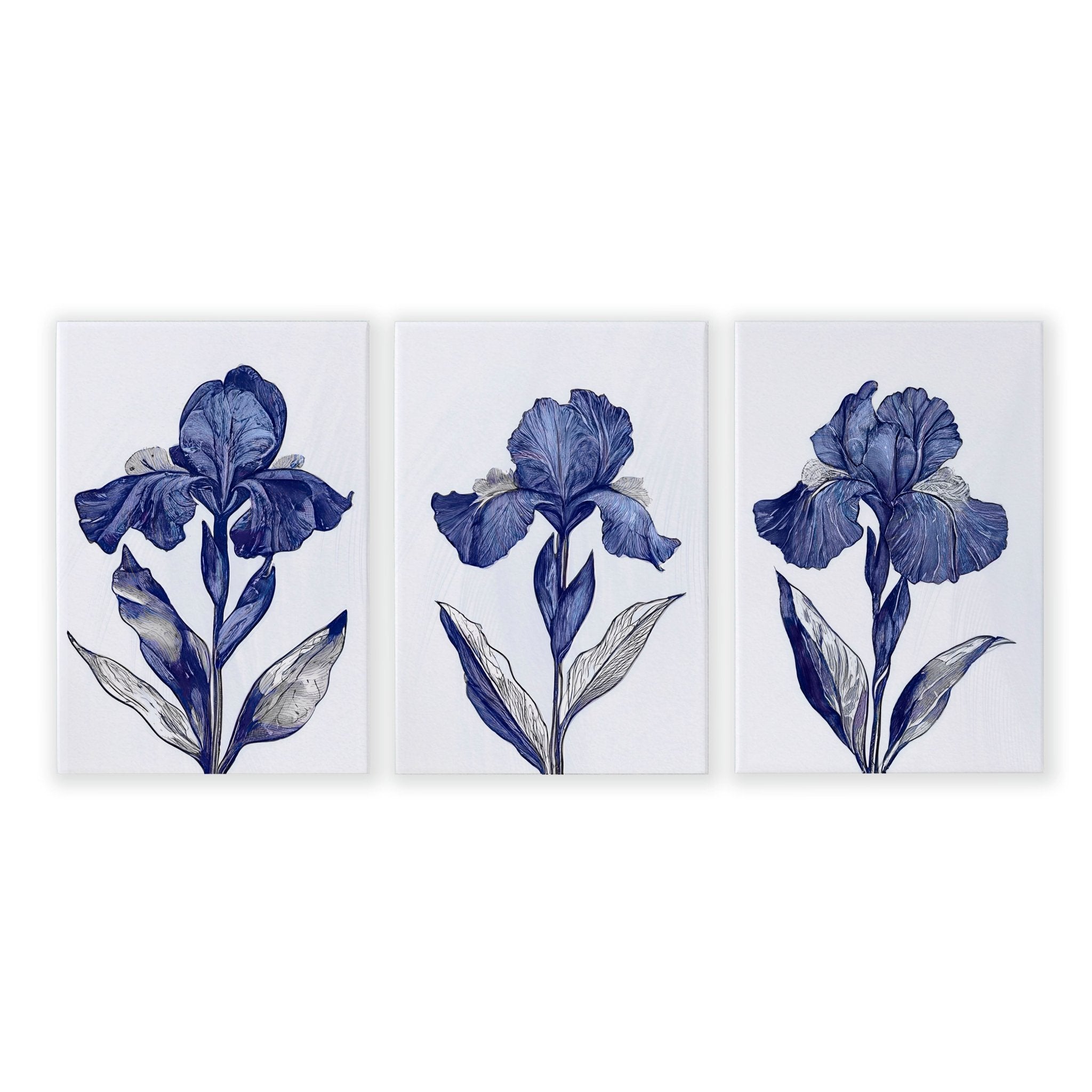 Prints For Bathroom | Set of 3 Botanical Wall art Prints