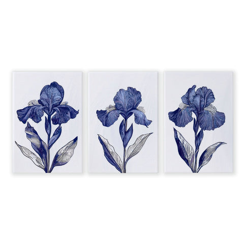 Prints For Bathroom | Set of 3 Botanical Wall art Prints
