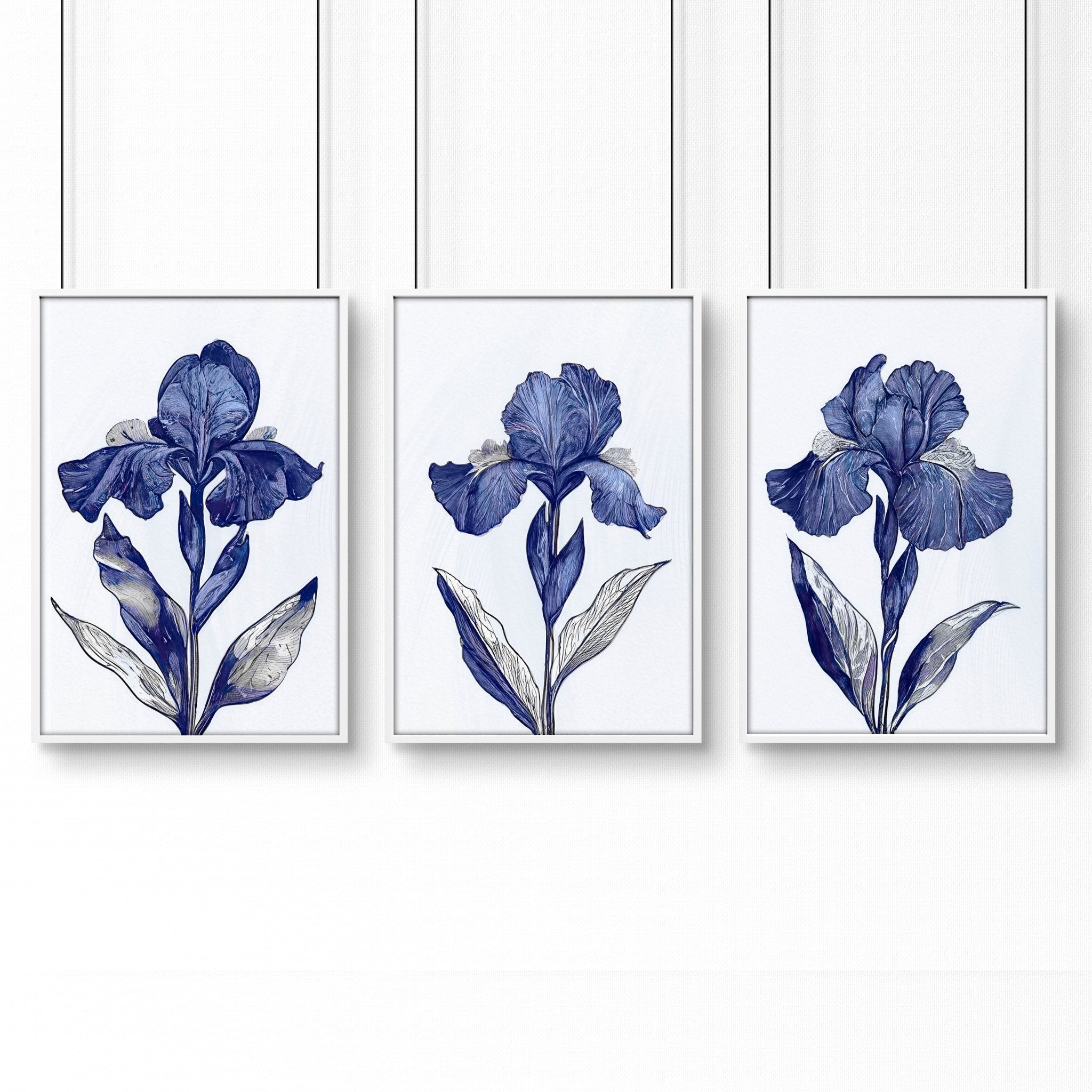 Prints For Bathroom | Set of 3 Botanical Wall art Prints