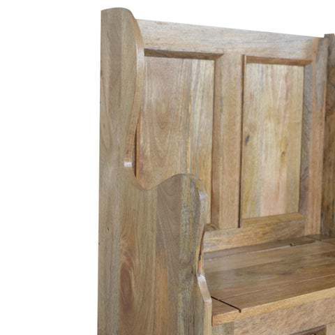 Small Monks Storage Bench | Hidden Storage