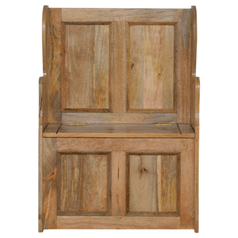 Small Monks Storage Bench | Hidden Storage