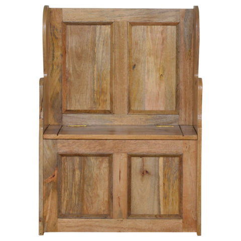 Small Monks Storage Bench | Hidden Storage