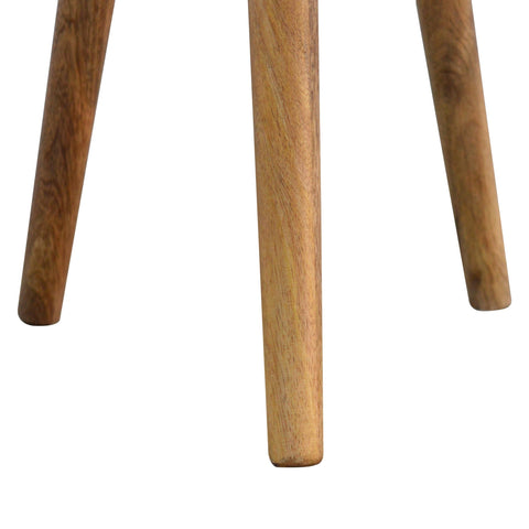Bone Inlay Tripod Footstool