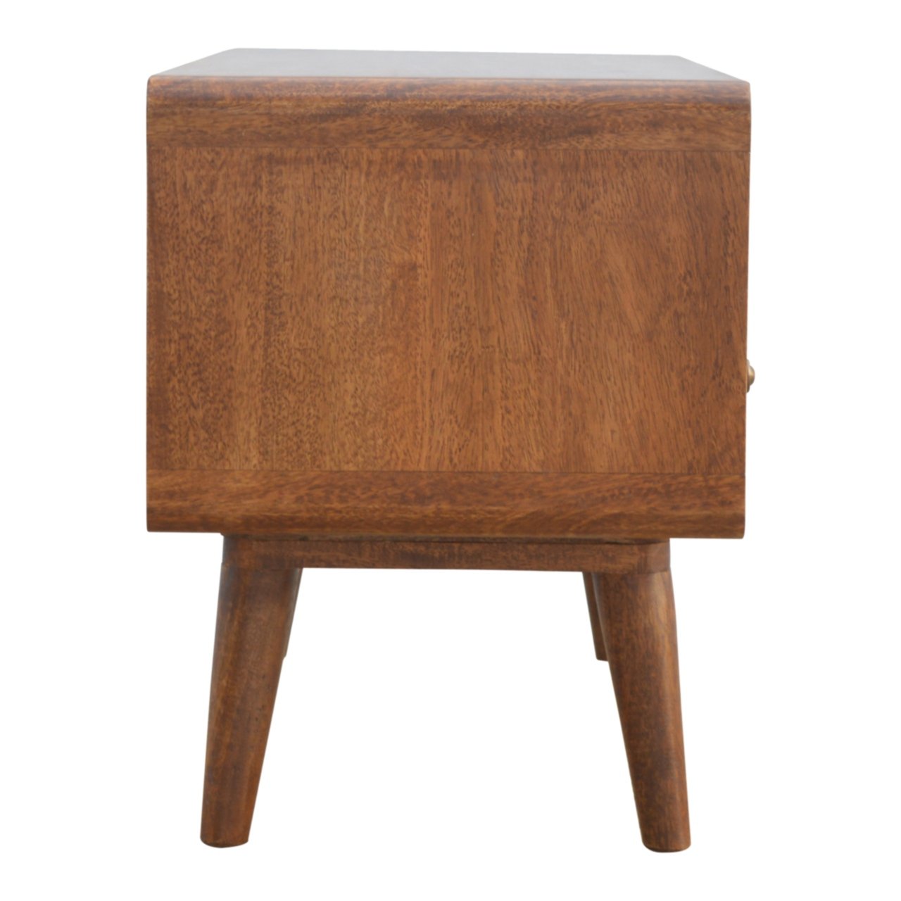 Curved Chestnut Chest of Drawers