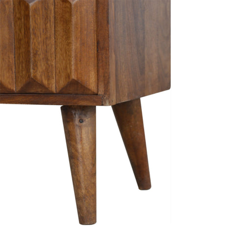 Chestnut Prism Sliding Chest of Drawers