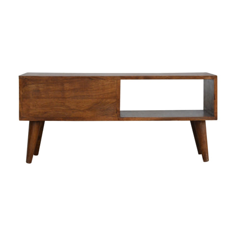 Chestnut Prism Sliding Chest of Drawers