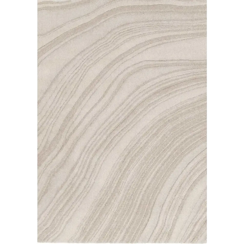 Pure Cream Rug – Soft 3D Texture Abstract Design - 120X170 cm / Pure Wave - Rugs