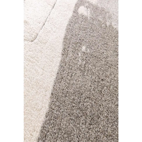 Pure Cream Rug – Soft 3D Texture Abstract Design - Rugs