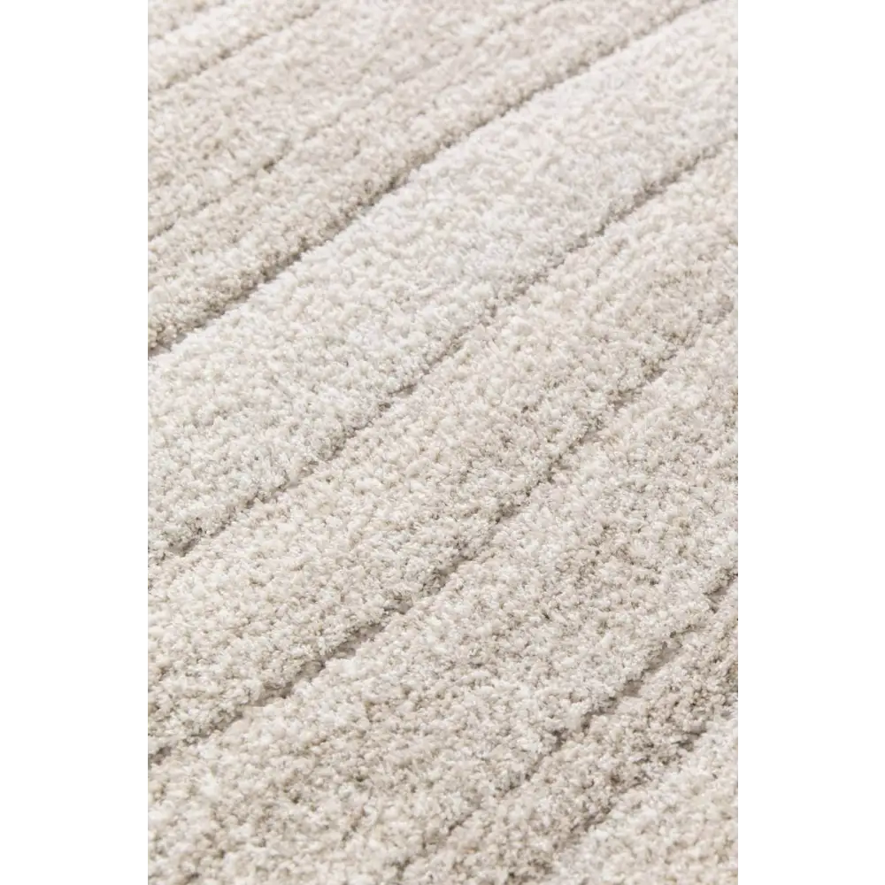 Pure Cream Rug – Soft 3D Texture Abstract Design - Rugs