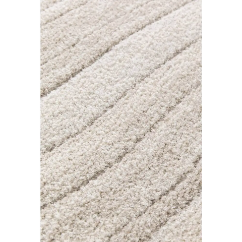 Pure Cream Rug – Soft 3D Texture Abstract Design - Rugs