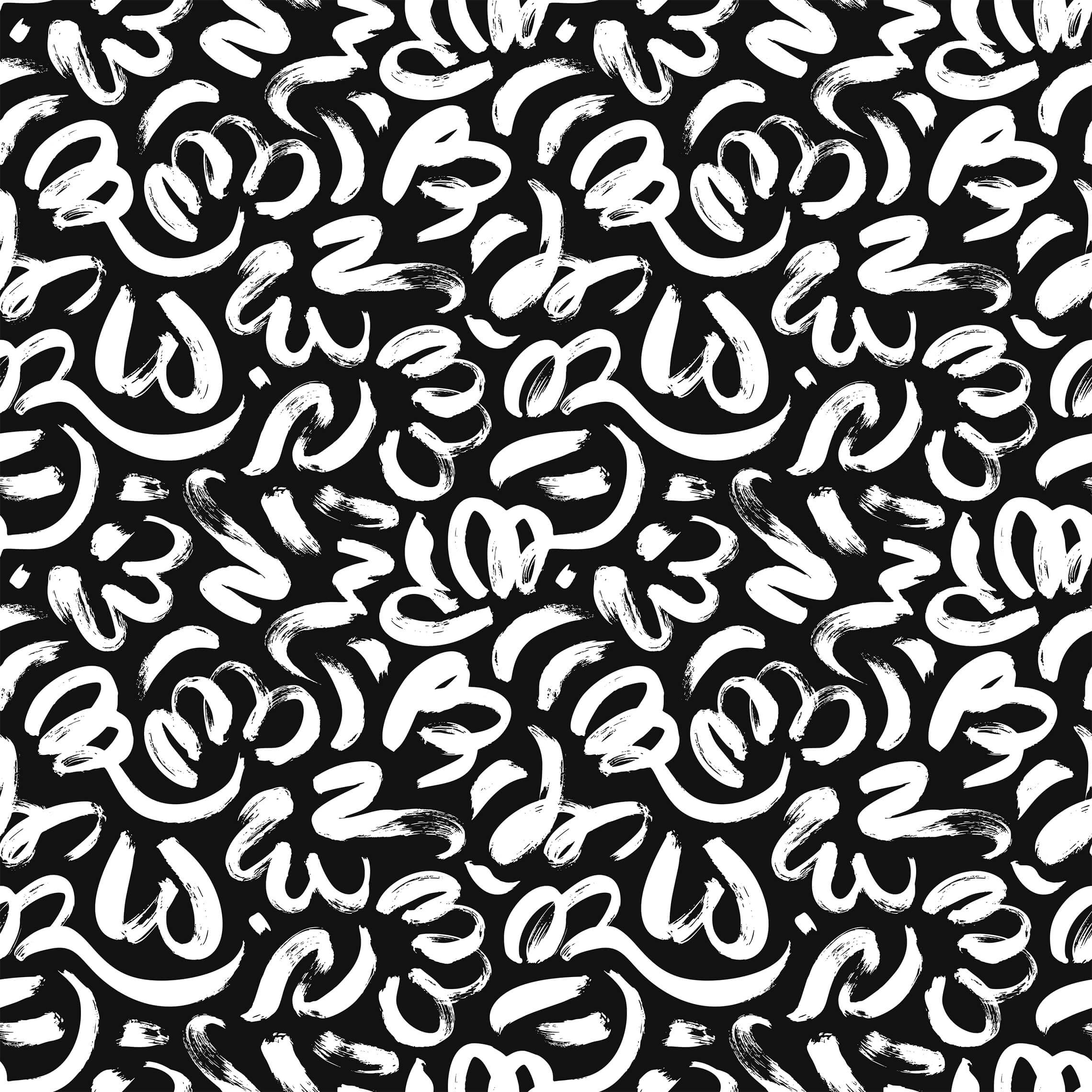 Black and white brushstroke wallpaper pattern from quake features bold abstract strokes for stylish wall decor