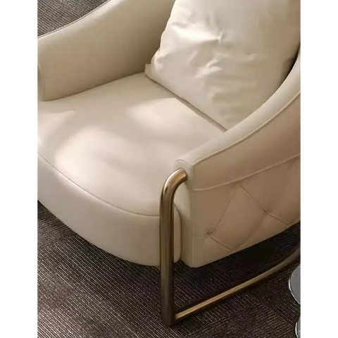 Quigley Lobby Lounge Chair Real Leather - Arm Chair