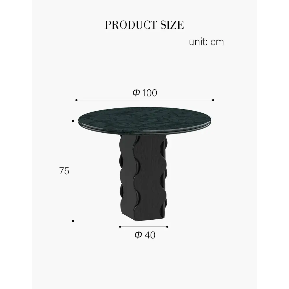 Quintero Dining Table Round Marble Or Travertine