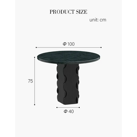 Quintero Dining Table Round Marble Or Travertine