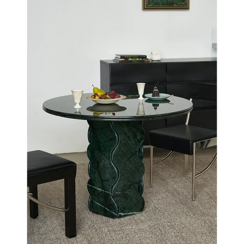 Quintero Dining Table Round Marble Or Travertine