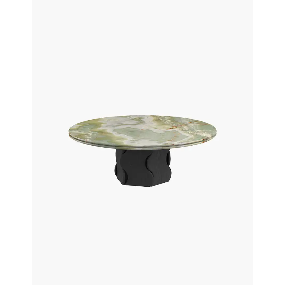 Quintero Round Coffee Table Marble Or Travertine - coffee table