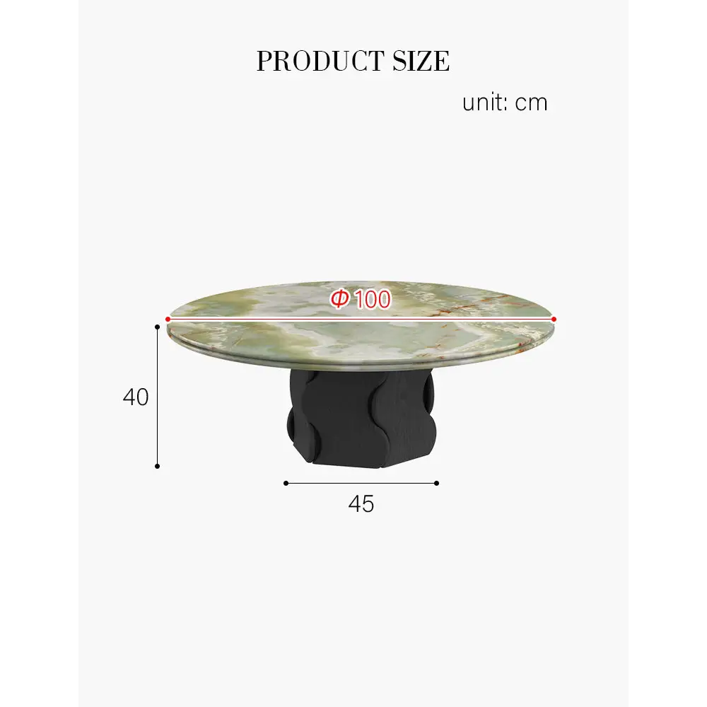 Quintero Round Coffee Table Marble Or Travertine - coffee table