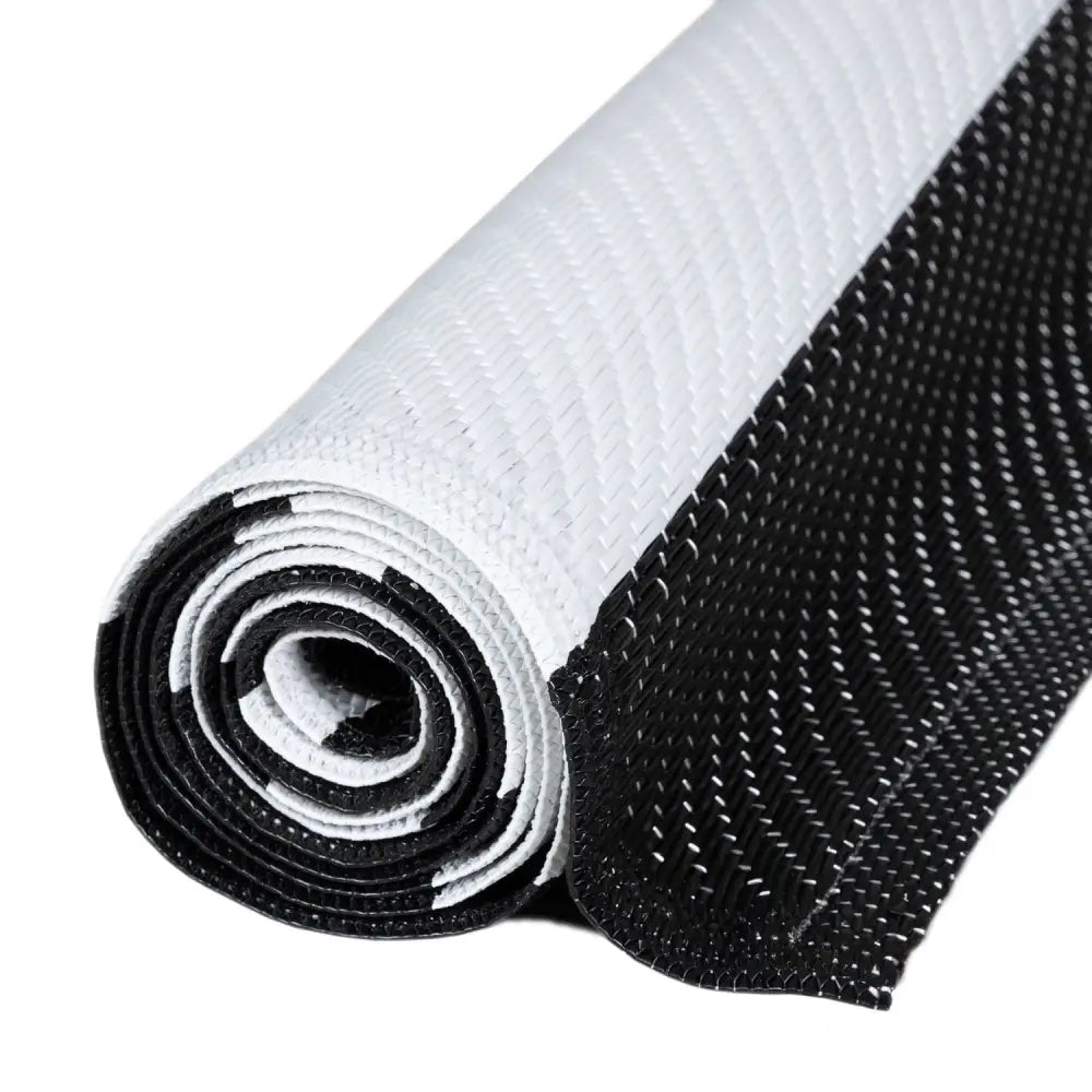 Rainbow Outdoor Rug Black & White | 1030 - Rugs