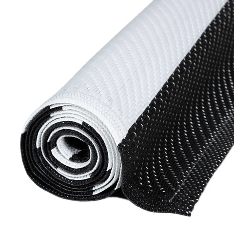Rainbow Outdoor Rug Black & White | 1030 - Rugs