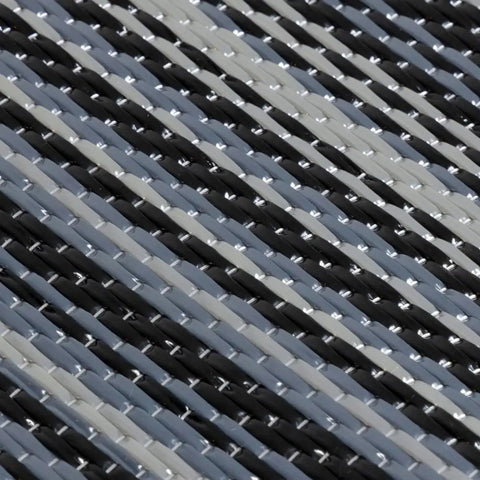 Rainbow Outdoor Rug Dark Grey | 1020 - Rugs