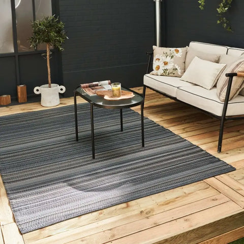 Rainbow Outdoor Rug Dark Grey | 1020 - Rugs