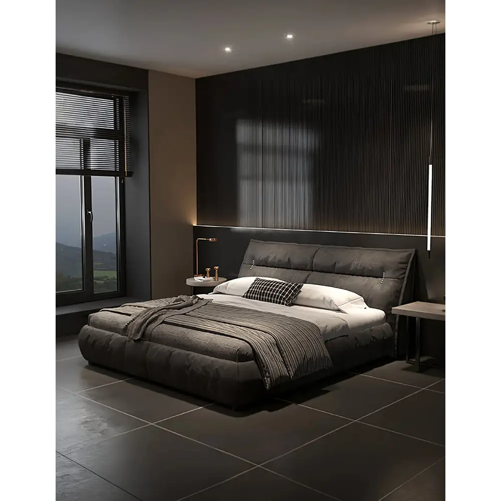 Raj King Size Super King Size Sofa With Storage Black - bed