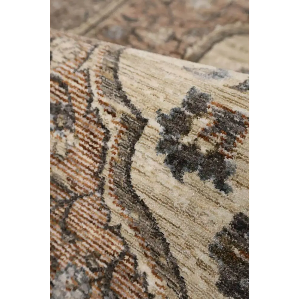 Raja Medallion Vintage Rug – Brown Heritage Elegance - Rugs