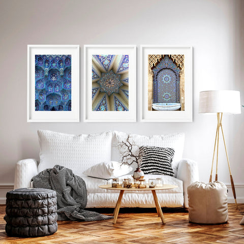 Ramadan decoration ideas | Set of 3 wall art prints